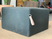 Ottoman | Square Custom Leather Suede Foot Stools or Pouf