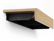 JW | Custom Floating Leather Bench for Game Room