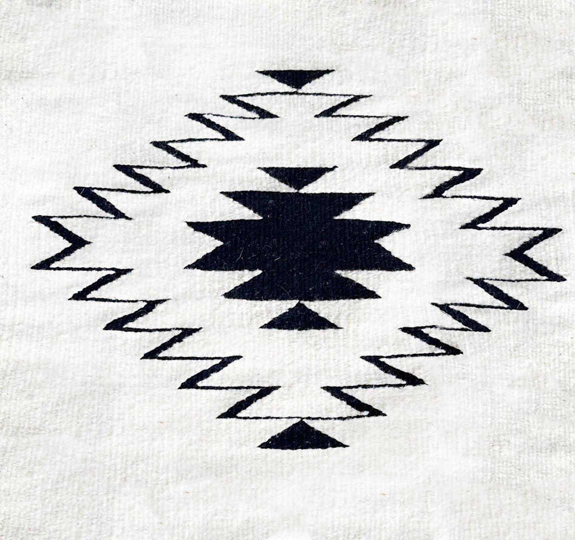 Black and White Modern Southwest Decorative Pillow - BlackBlack & WhiteNATIVEHUNTEDFOX - Black and White Modern Southwest Decorative Pillow - HUNTEDFOX