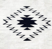 Black and White Modern Southwest Decorative Pillow - BlackBlack & WhiteNATIVEHUNTEDFOX - Black and White Modern Southwest Decorative Pillow - HUNTEDFOX