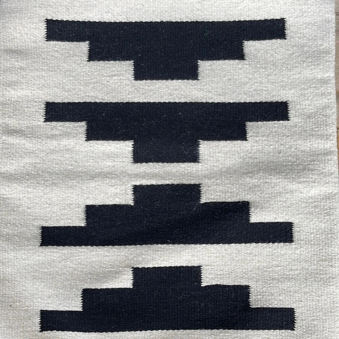 Black & White Modern Geometric Throw Pillow