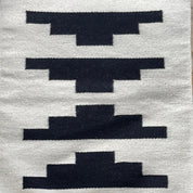 Black & White Modern Geometric Throw Pillow