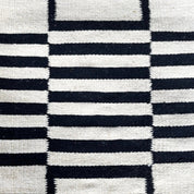 Black & White Modern Geometric Throw Pillow