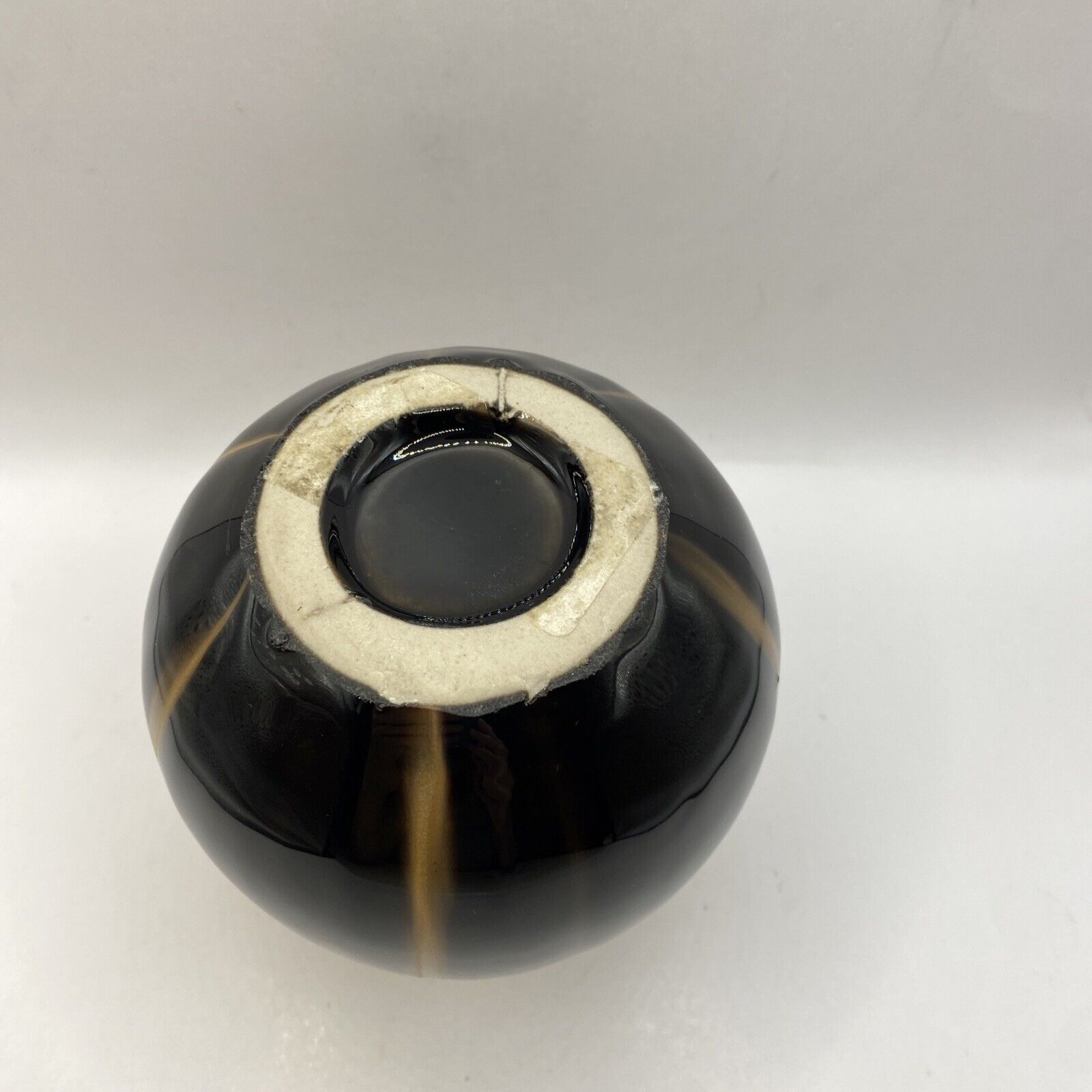 Brown Drip Glaze Pottery Bud Vase Small Round - BrownCeramicHOME DECORHUNTEDFOX - Brown Drip Glaze Pottery Bud Vase Small Round - HUNTEDFOX