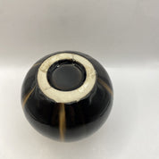 Brown Drip Glaze Pottery Bud Vase Small Round - BrownCeramicHOME DECORHUNTEDFOX - Brown Drip Glaze Pottery Bud Vase Small Round - HUNTEDFOX