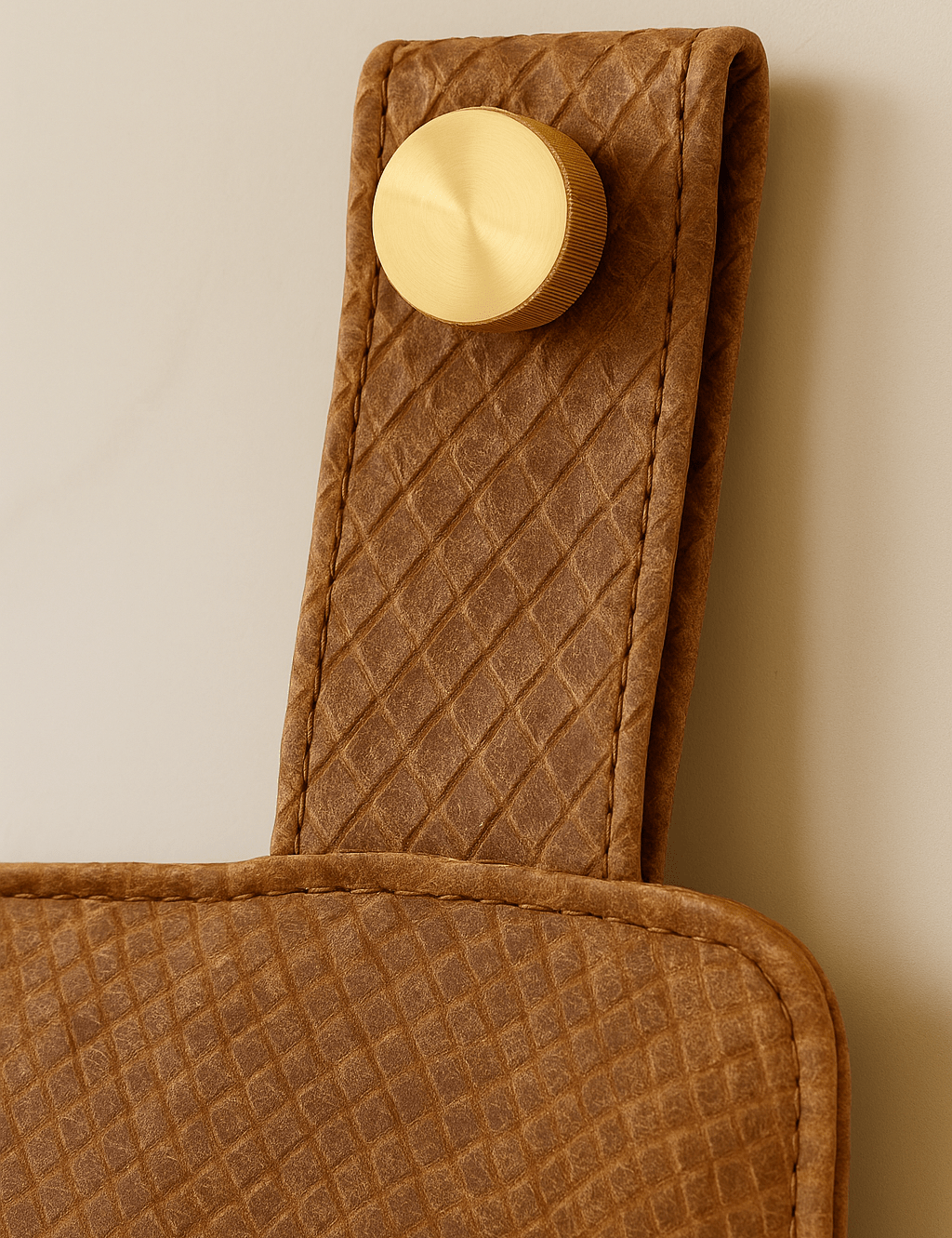 Brown "Snakeskin" Leather Headboard - BrownheadboardLEATHERHUNTEDFOX - Brown "Snakeskin" Leather Headboard