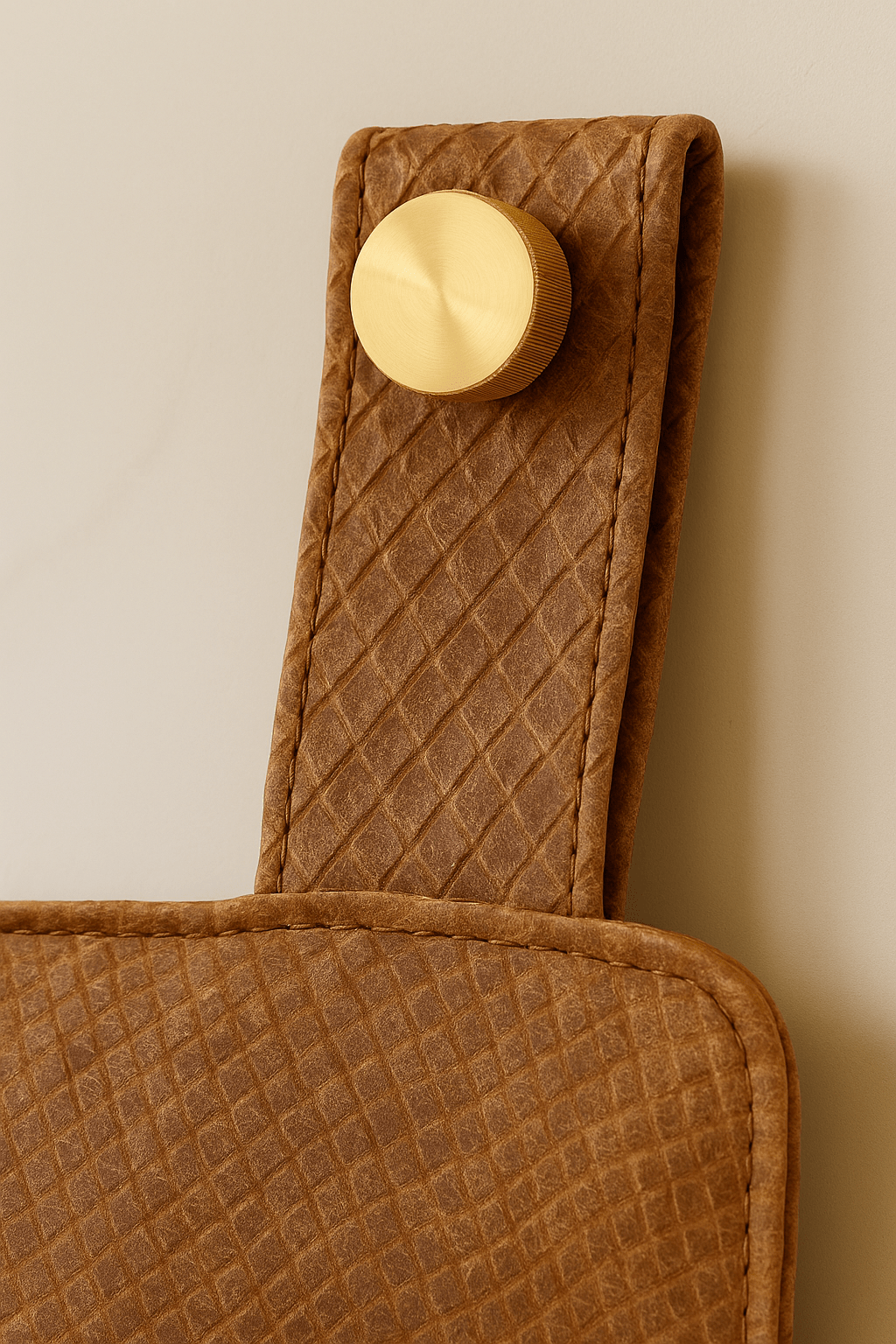 Brown "Snakeskin" Leather Headboard - BrownheadboardLEATHERHUNTEDFOX - Brown "Snakeskin" Leather Headboard