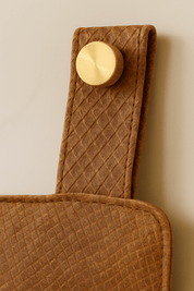 Brown "Snakeskin" Leather Headboard - BrownheadboardLEATHERHUNTEDFOX - Brown "Snakeskin" Leather Headboard