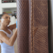 Brown "Snakeskin" Leather Headboard - BrownheadboardLEATHERHUNTEDFOX - Brown "Snakeskin" Leather Headboard