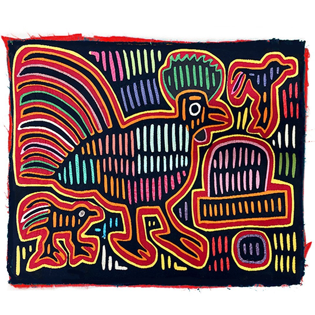 Colorful Rooster Peruvian Folk Art Tapestry - artBlackHOME DECORHUNTEDFOX - Colorful Rooster Peruvian Folk Art Tapestry - artBlackHOME DECORHUNTEDFOX - Colorful Rooster Peruvian Folk Art Tapestry