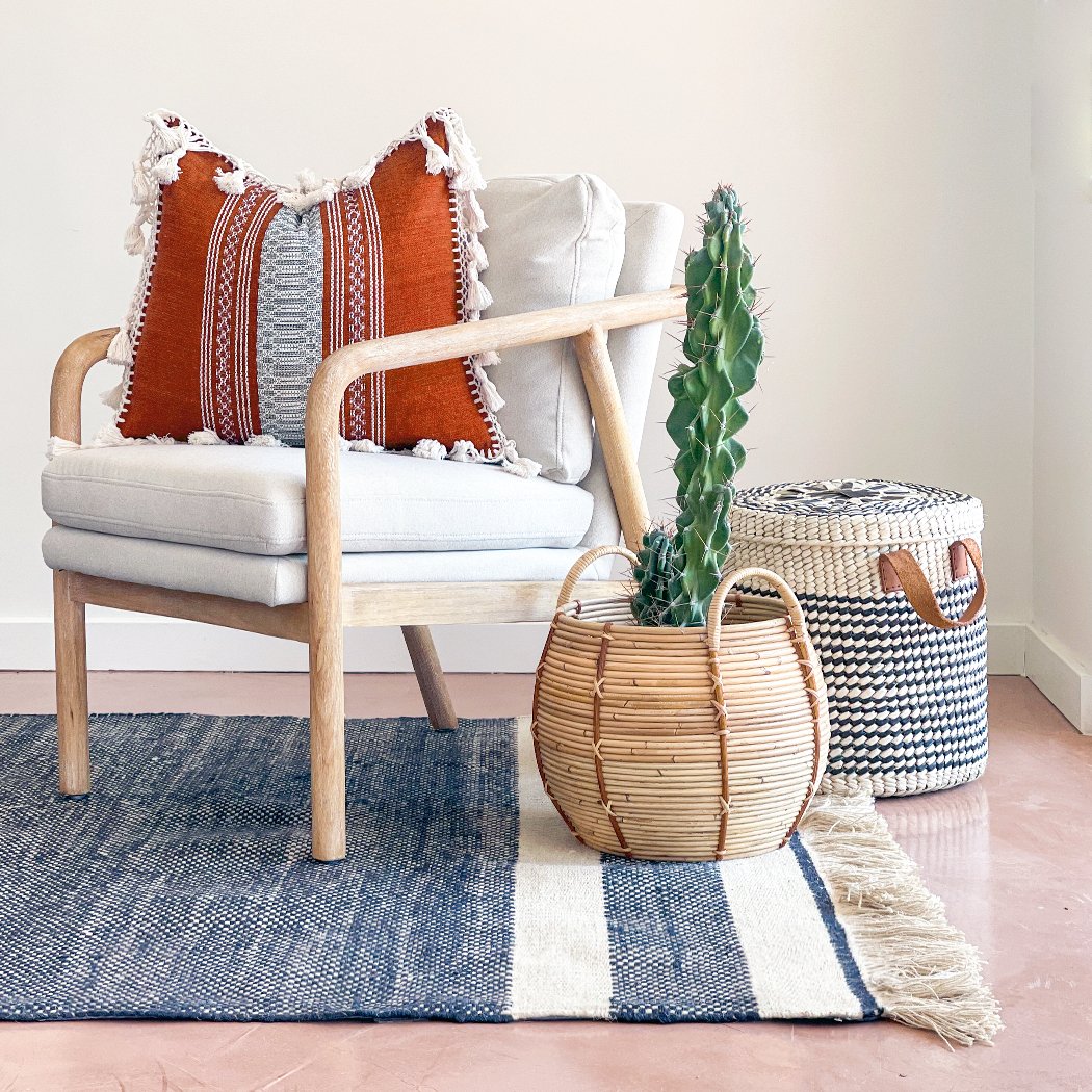 Colorful Throw Pillow With Fringe | Multiple Colors