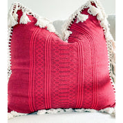 Colorful Throw Pillow With Fringe | Multiple Colors