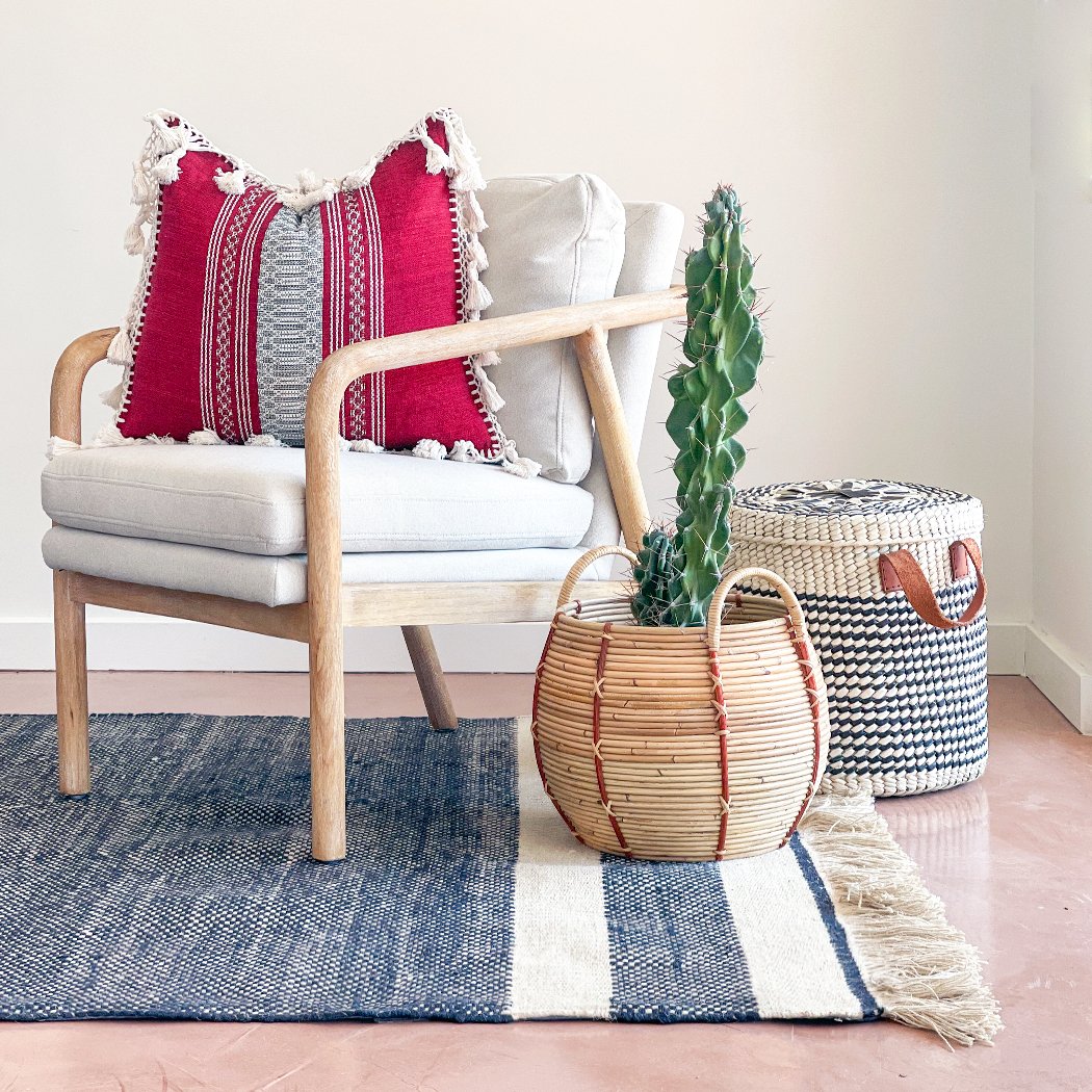 Colorful Throw Pillow With Fringe | Multiple Colors