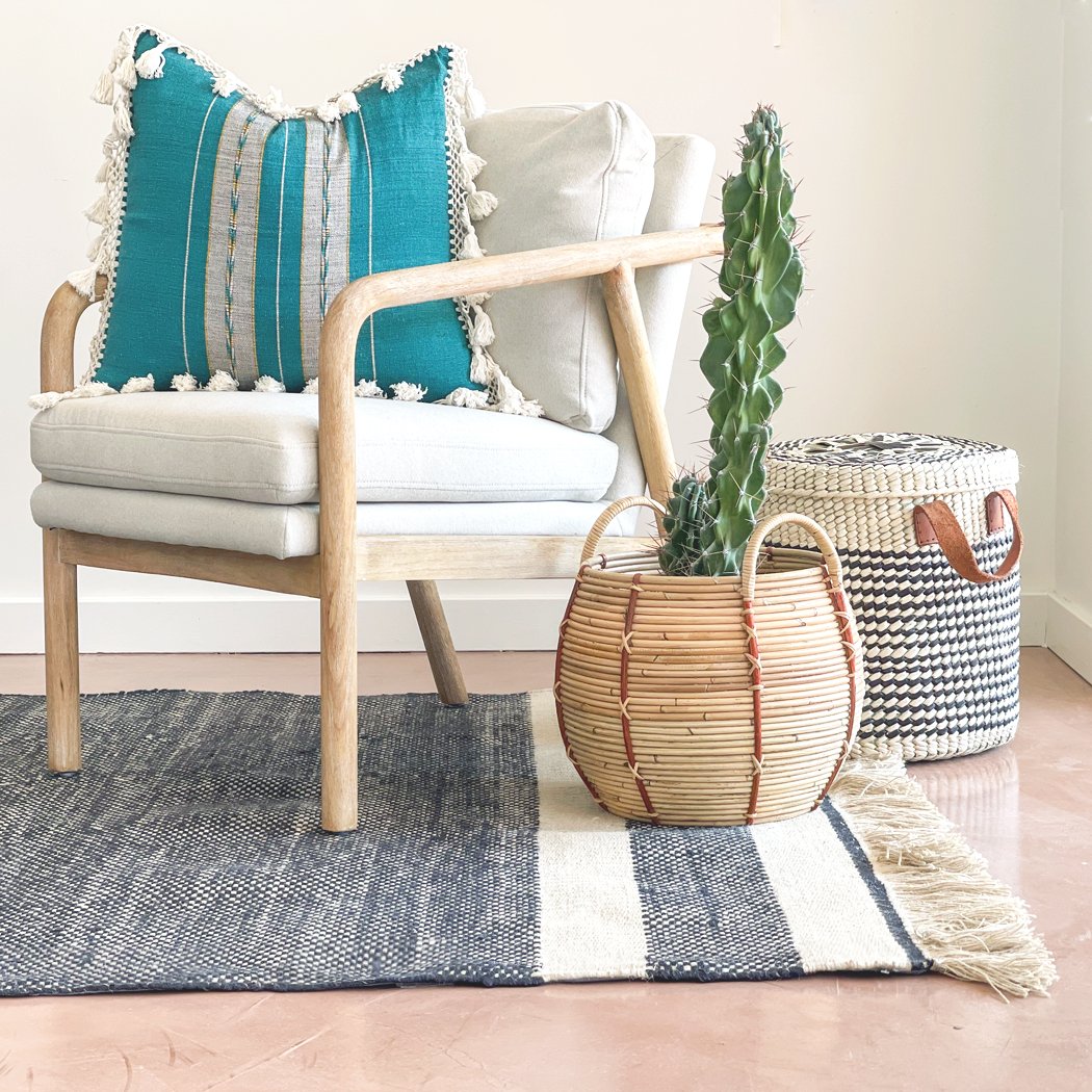 Colorful Throw Pillow With Fringe | Multiple Colors