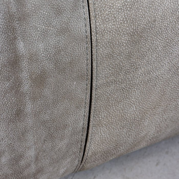Cubist Sofa Element Grey Aged Leather - LEATHERottomanSEATINGHUNTEDFOX - Cubist Sofa Element Grey Aged Leather PILLOW BACKREST