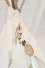 Custom 12' White Linen TeePee