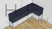Custom Tufted Banquette JF - SEATINGHUNTEDFOX - Custom Tufted Banquette JF