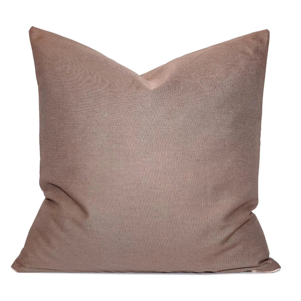 Premium Solid-Colored Accent Pillows - Neutral Tones