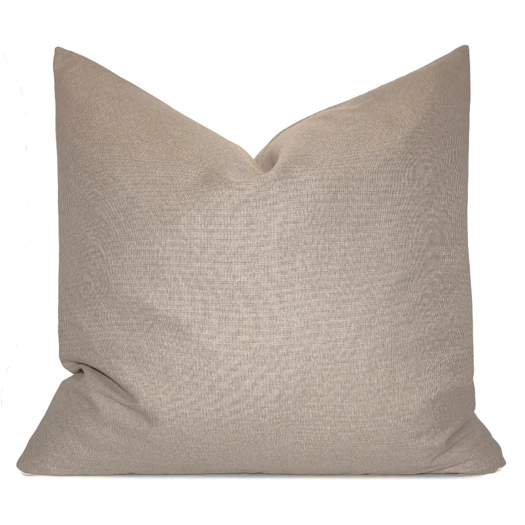 Premium Solid-Colored Accent Pillows - Neutral Tones