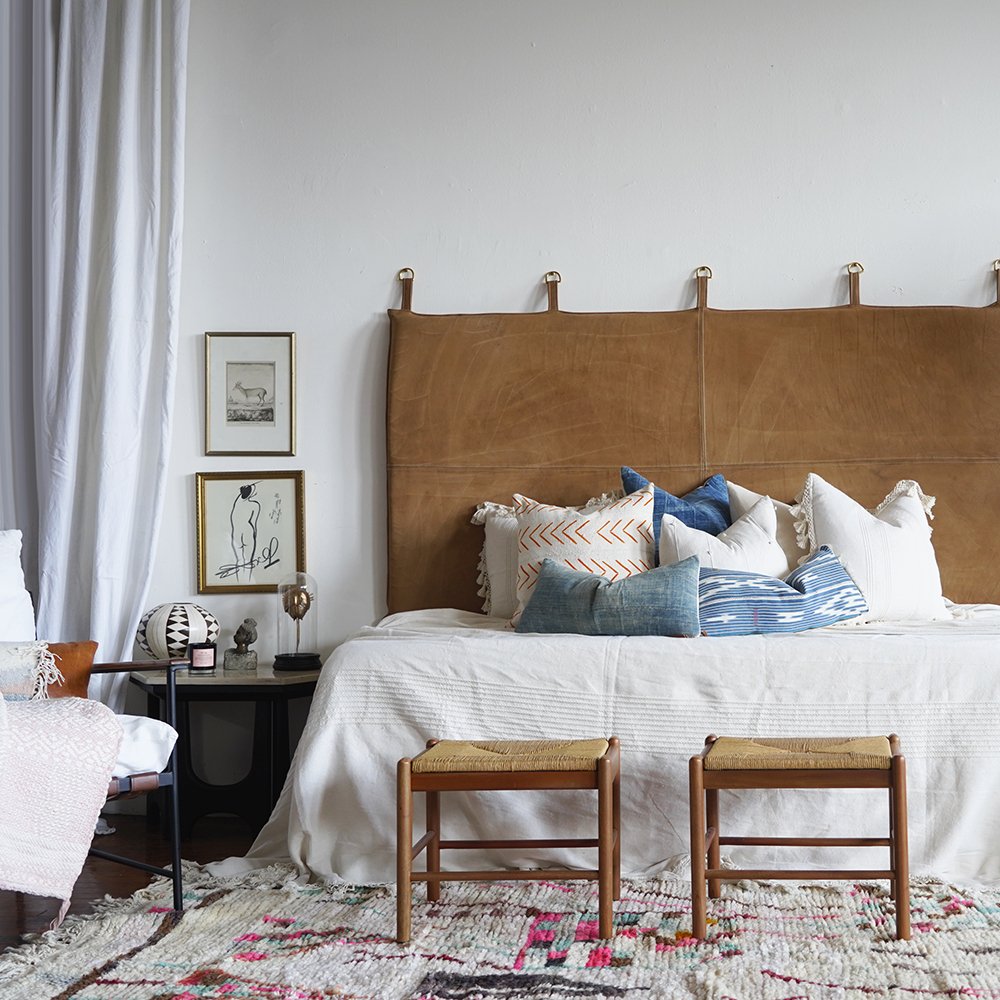 Oaxaca Coverlet | Ivory Handwoven Coverlet With Black Detail & Tassels