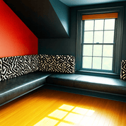 JW | Custom Floating Leather Bench for Game Room - custom banquette seatingH|F Atelierluxury upholstered seatingHUNTEDFOX - JW | Custom Floating Leather Bench for Game Room