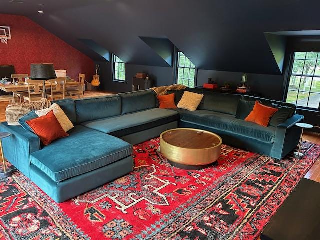 JW | Custom Floating Leather Bench for Game Room - custom banquette seatingH|F Atelierluxury upholstered seatingHUNTEDFOX - JW | Custom Floating Leather Bench for Game Room