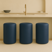 Leather Stool | Round Leather Bar Stool – Modern Counter Height Seating - H|F AtelierShopify CollectiveHUNTEDFOX - Leather Stool | Round Leather Bar Stool – Modern Counter Height Seating