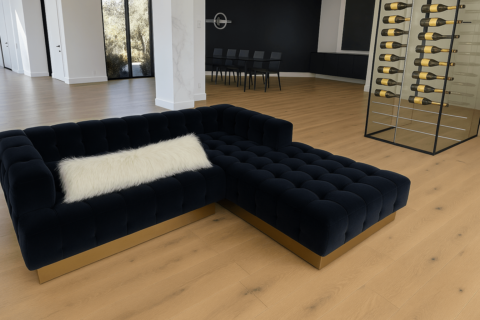 Luxury White Shearling Pillow - H|F AtelierShopify CollectiveHUNTEDFOX - Luxury White Shearling Pillow