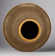 Mid-Century Brown Drip Bud Vase - HUNTEDFOX