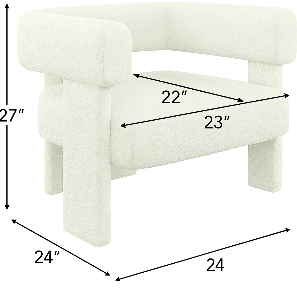 Modern Swivel "Graffiti" Accent Chair – Cutout Back + Sculpted Arms - Black & WhitefurnitureH|F AtelierHUNTEDFOX - Modern Swivel "Graffiti" Accent Chair – Cutout Back + Sculpted Arms