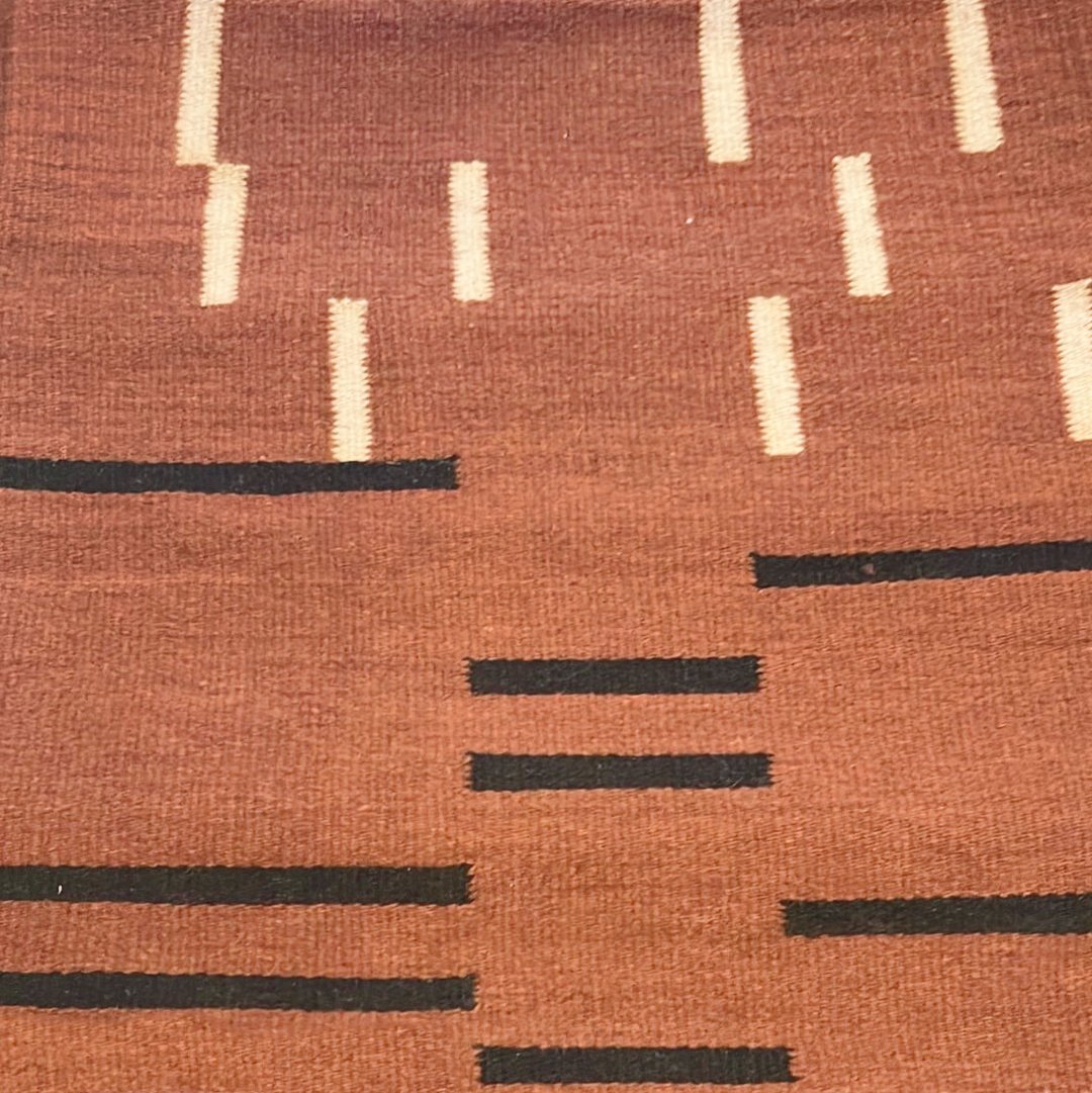 Modern Terra Cotta Ivory & Black Decorative Pillow - Brownmodernneed verificationHUNTEDFOX - Modern Terra Cotta Ivory & Black Decorative Pillow - HUNTEDFOX