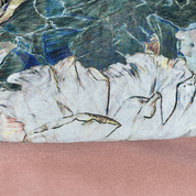 Oscar De La Renta Watercolor Floral Throw Pillow - BlackboldbotanicalHUNTEDFOX - Oscar De La Renta Watercolor Floral Throw Pillow