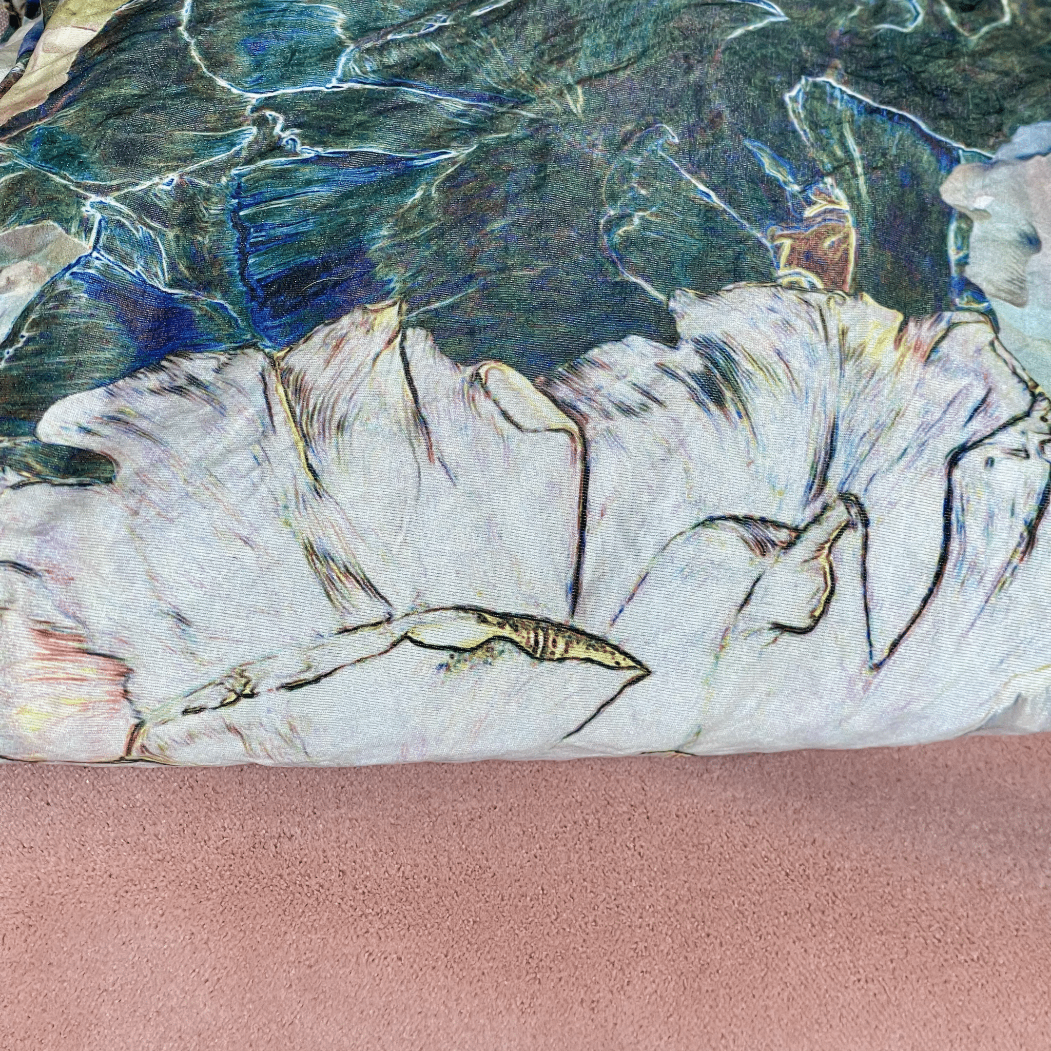 Oscar De La Renta Watercolor Floral Throw Pillow - BlackboldbotanicalHUNTEDFOX - Oscar De La Renta Watercolor Floral Throw Pillow