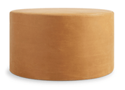 Ottoman | COM Custom Round Ottoman Foot Stool or Pouf - H|F AtelierindigoLEATHERHUNTEDFOX - Ottoman | COM Custom Round Ottoman Foot Stool or Pouf