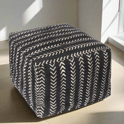 Ottoman | Square Custom Leather Suede Foot Stools or Pouf - H|F AtelierLEATHERottomanHUNTEDFOX - Ottoman | Square Custom Leather Suede Foot Stools or Pouf