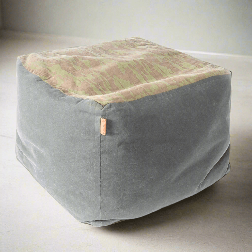 Ottoman | Square Custom Leather Suede Foot Stools or Pouf - H|F AtelierLEATHERottomanHUNTEDFOX - Ottoman | Square Custom Leather Suede Foot Stools or Pouf