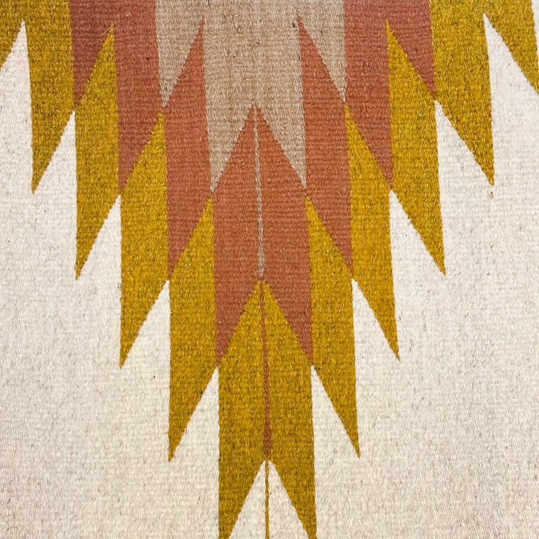 Pink & Nude Handwoven Wool Throw Pillows - BlueNEWOaxaca Wool SouthwesternHUNTEDFOX - Colorful Artisinal Wool Throw Pillow - HUNTEDFOX