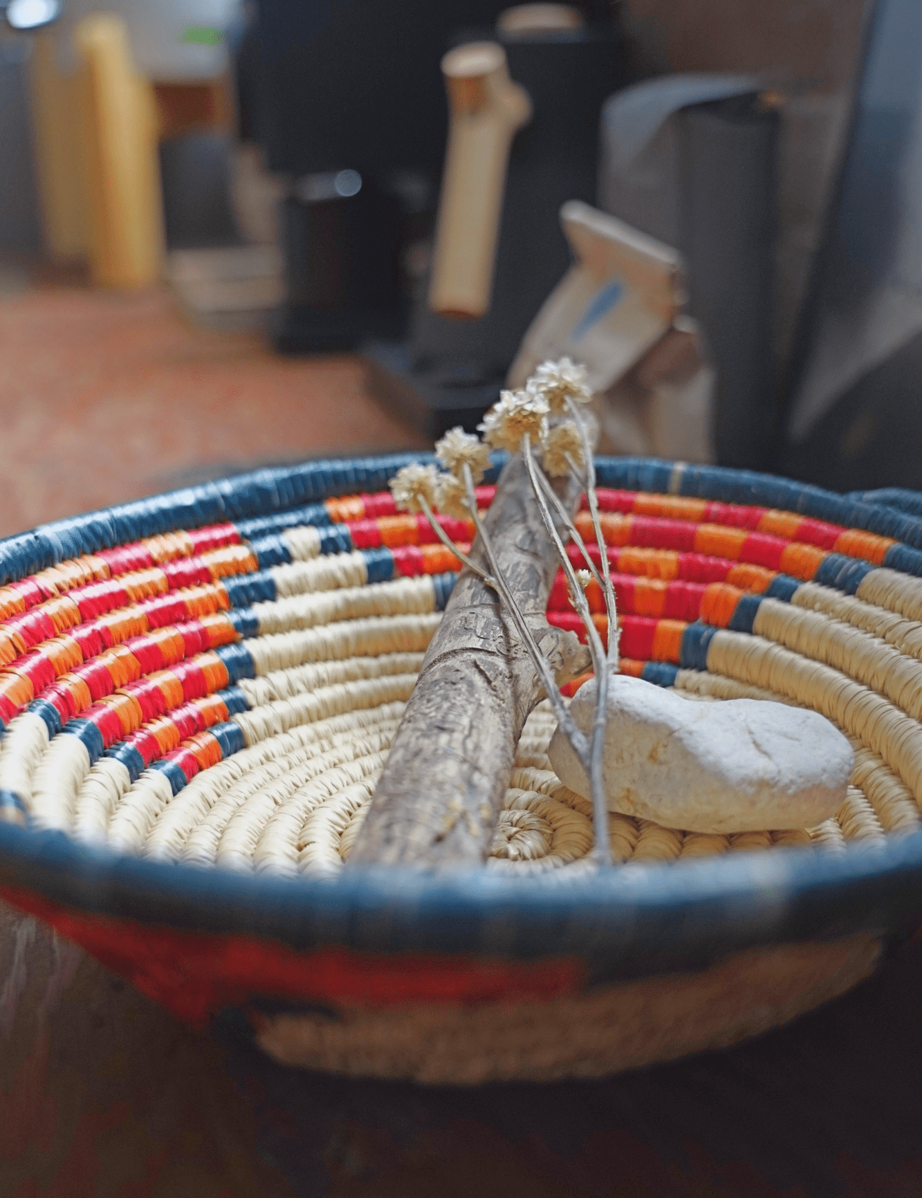 Red Orange & Green Decorative Basket from Senegal - basketGreenHOME DECORHUNTEDFOX - Red Orange & Green Decorative Basket from Senegal - basketGreenHOME DECORHUNTEDFOX - Red Orange & Green Decorative Basket from Senegal