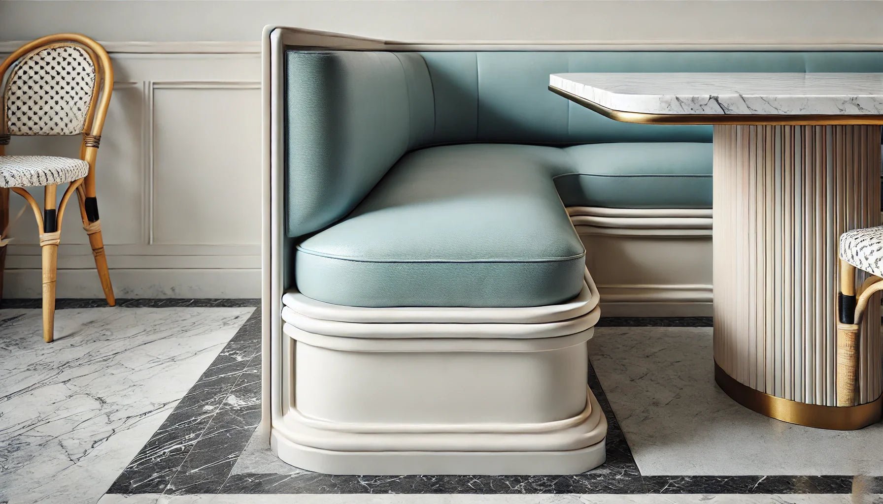 Seating | Custom Cafe /Ie Cream Parlor Banquettes - furnitureH|F AtelierLEATHERHUNTEDFOX - Seating | Custom Cafe /Ie Cream Parlor Banquettes