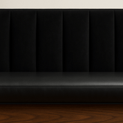 SK | CUSTOM Banquette Seating With Velvet Fluted Backrest - HUNTEDFOX - SK | CUSTOM Banquette Seating With Velvet Fluted Backrest