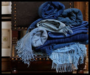 Solid Indigo Lumbar Throw Pillow Collection - BlueCONTEMPORARY FARMHOUSEINDIGO & SHIBORIHUNTEDFOX - Solid Indigo Lumbar Throw Pillow Collection - BlueCONTEMPORARY FARMHOUSEINDIGO & SHIBORIHUNTEDFOX - Dark Blue Vintage Indigo Throw Pillow - HUNTEDFOX