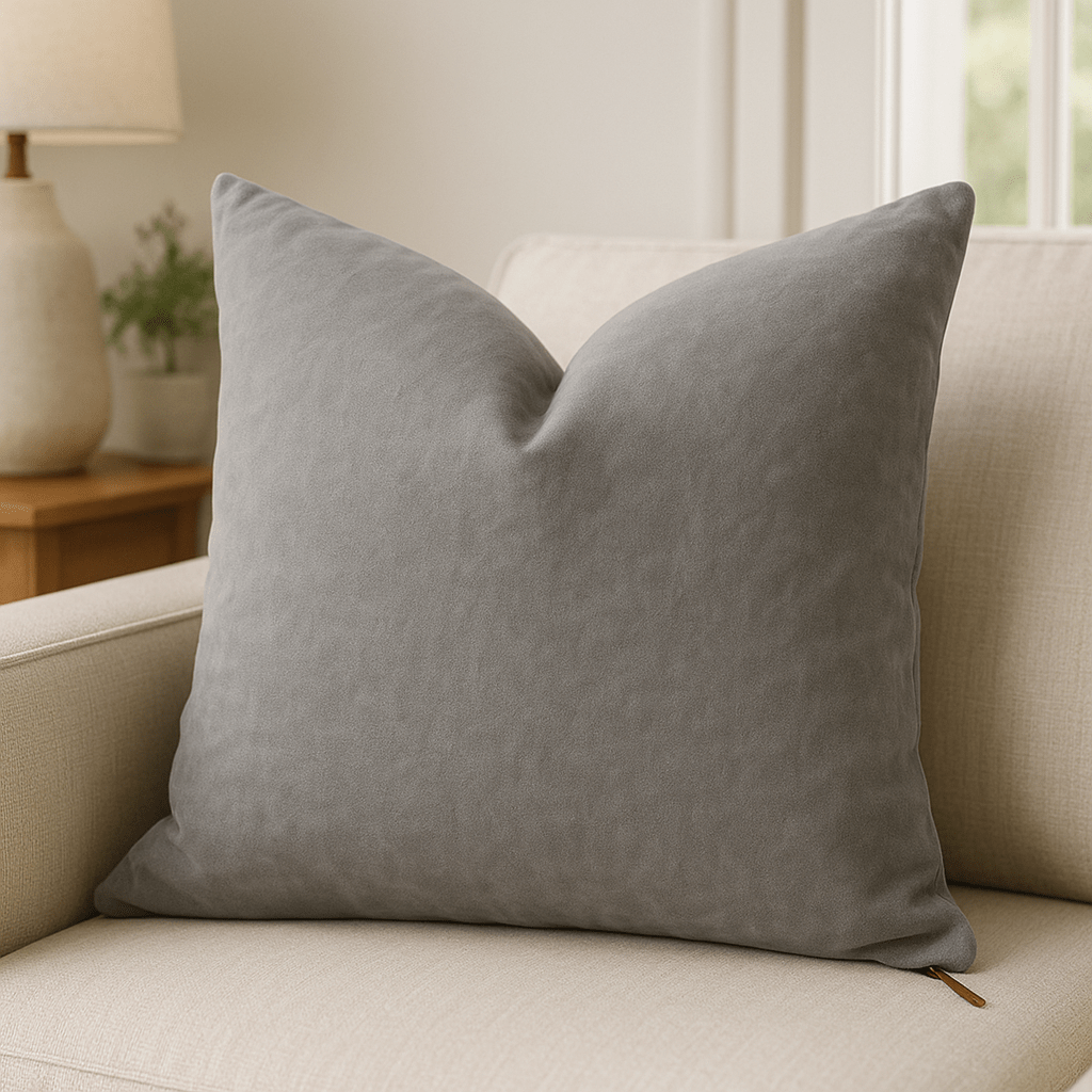 Stone Washed Light Grey Accent Pillow - CHIC CHALETEssentialGreyHUNTEDFOX - Stone Washed Light Grey Accent Pillow