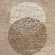 Tan Modern Neutral Circled Color Block Cushion - brownmodernneed verificationHUNTEDFOX - Tan Modern Neutral Circled Color Block Cushion - HUNTEDFOX