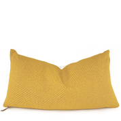 Textured Mustard Yellow Lumbar Pillow - EtsylumbarmodernHUNTEDFOX - mustard yellow textured lumbar pillow on white background