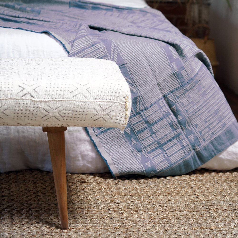 Jacquard Tribal Linen Textured Throw | Multiple Colors