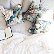 Tropical Accent Pillow - botanicalCROSSCHECKkidsHUNTEDFOX - Tropical Accent Pillow - HUNTEDFOX