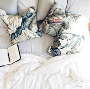 Leafy Green Tropical Accent Pillow