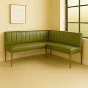 Tufted Leather Banquette – Corner Bench for Kitchen or Restaurant - custom banquette seatingH|F Atelierluxury upholstered seatingHUNTEDFOX - Tufted Leather Banquette – Corner Bench for Kitchen or Restaurant