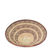 Two Tone Woven African Baskets | Multiple Sizes & Styles - basketBlackBrownHUNTEDFOX - Two Tone Woven African Baskets | Multiple Sizes & Styles - basketBlackBrownHUNTEDFOX - Two Tone Woven African Round Catch All Basket Geometric Design