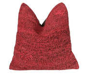 Vintage Red Woven Accent Pillow - accent pillowPillowsredHUNTEDFOX - Vintage Red Woven Accent Pillow - accent pillowPillowsredHUNTEDFOX - red vintage decorative accent pillow with black and white speckle - boho kilim pillow